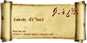 Jakob Ábel névjegykártya